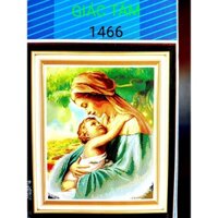 Tranh đá ĐỨC MẸ - 60x75cm - 1466 - CHÚA - tranh đá chưa làm - chưa gắn đá - chưa đính đá