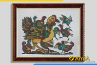 Tranh đàn gà mẹ con dân gian Đông Hồ treo tường ý nghĩa lớn