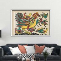 Tranh dân gian Đông Hồ - Bức Đàn gà mẹ con – MS5005