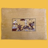 Tranh dân gian Đông Hồ Đinh Tiên hoàng giấy dó