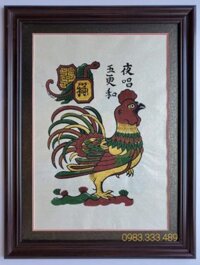 Tranh dân gian Đông Hồ- Gà dạ xướng- TDH092