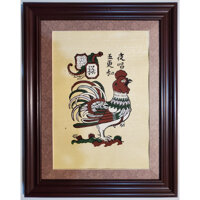 TRANH DÂN GIAN ĐÔNG HỒ - GÀ HOA HỒNG -GÀ DẠ XƯỚNG - GÀ ĐÀN MẸ CON  - GA DA XUONG