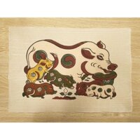 Tranh Dân Gian Đông Hồ - Tranh Đông Hồ Lợn Đàn