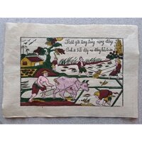 Tranh Dân Gian Đông Hồ - Tranh Đông Hồ Làm Ruộng