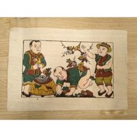 Tranh Dân Gian Đông Hồ - Tranh Đông Hồ Chim Lồng