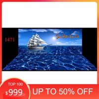 Tranh dán hồ cá 3d , hồ cá rồng , la hán , cá dĩa …