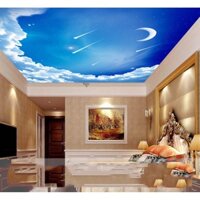 Tranh dán trần nhà 3D tranh trang trí vũ trụ 1 BINBIN TN28 (Không phai màu)