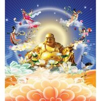 Tranh dán tường 3D Đức Phật KT 80*120