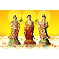 Tranh dán tường 3D Đức Phật 0564 KT 90*110
