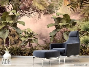 Tranh dán tường 3D Rừng Nhiệt Đới