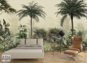 Tranh dán tường 3D Rừng Nhiệt Đới