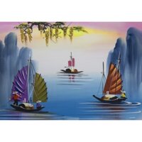 Tranh dán tường 3d Sơn dầu phong cảnh đẹp 60cm*90cm