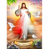 Tranh dán tường 3d Tranh Hình Chúa GieSu kt80x120