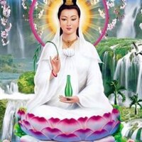 Tranh dán tường 3D Tranh Phật Quan Âm P01 kt80x120