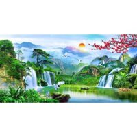 Tranh dán tường 3D Tranh Thác Nước TN18