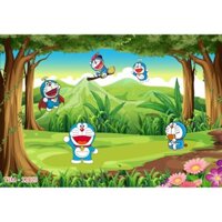 Tranh dán tường 3D - tranh doremon