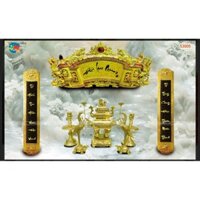 tranh dán tường bàn thờ, phòng thờ 3D KT 120x80cm