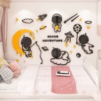 tranh dán tường cho bé, trang trí phòng ngủ, phòng học, trường mầm non mẫu phi hành gia