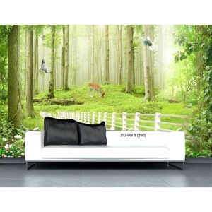 Tranh dán tường Rừng Cây Xanh