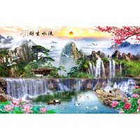 Tranh Dán Tường Sơn Thủy Hữu Tình TDT-0014