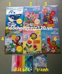 Tranh đất sét sáng tạo Spaghetti Clay (có nhiều mẫu)