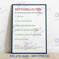 (Tranh Decal Dán) Đối Tượng Ưu Tiên Trong Khám Bệnh