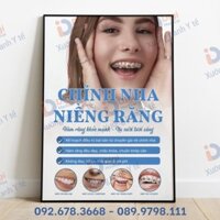 (Tranh Decal Dán) Tranh Nha Khoa - Chỉnh Nha Niềng Răng