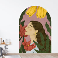 Tranh decal vòng cung sẵn keo, trang trí nhà cửa nhiều mẫu - Decalshome