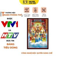 Tranh Đèn Hiện Đại In Đứng Diêu Trì Mẫu Và Cửu Vị Tiên Nương DecorNow HD804