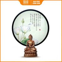 Tranh Đèn Hiện Đại In Tròn Tiêu Tai Cát Tường Thần Chú Treo Tường DecorNow TC468