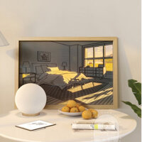 Tranh Đèn LED Decor - Tranh sáng tạo Khodecor TD01 treo tường trang trí phòng decor bàn học làm đèn ngủ HOTTREND 2023