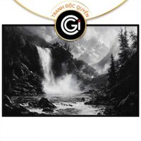 Tranh đen trắng nghệ thuật. Tranh treo tường, dán tường, sơn dầu, tranh trí, canvas.CGI-1213