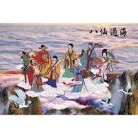 tranh đính đá 5D- bức tranh bát tiên