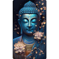 tranh đính đá 5d-mẫu tranh phật treo phòng thờ cúng giường siêu đẹp