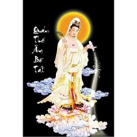 Tranh đính đá 5D , mẫu tranh phật quan âm cực đẹp
