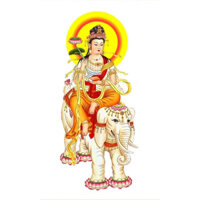 Tranh đính đá 5D , Tranh Đại Hành Phổ Hiền Bồ Tát đính đá toàn bộ