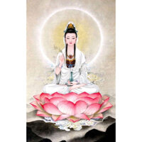 tranh đính đá 5d-tranh phật quan thế âm bồ tát