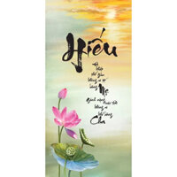 TRANH ĐÍNH ĐÁ 5D TỰ LÀM- TRANH CHỮ HIẾU