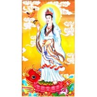 Tranh đính đá 5D,tranh Phật Quan Âm Bồ Tát