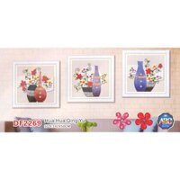 Tranh Đính Đá ABC 3D Bình Hoa Quý Phái DF2269 (KHÁCH TỰ ĐÍNH) KT:142X50CM