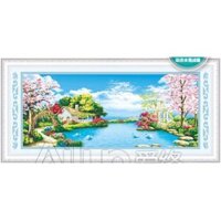 Tranh Đính Đá ABC 3D Cảnh Đẹp Thiên Đường 71181( KHÁCH TỰ ĐÍNH) KT:150X68CM