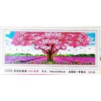 Tranh Đính Đá ABC 3D Cây Tình Yêu 9352 (KHÁCH TỰ ĐÍNH) kt:150X60CM
