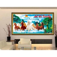 Tranh Đính Đá ABC 3D Mã Đáo Thành Công 2 H826 (KHÁCH TỰ ĐÍNH) KT:145X71CM