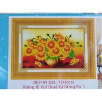 Tranh đính đá bình hoa DF2149