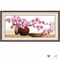 Tranh đính đá Bình Hoa Khoe Sắc DF2495 kt 75x37cm