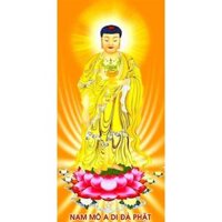 tranh đính đá bức phật a-di-da đẹp tranh đính toàn bộ -tự làm