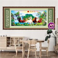 Tranh đính đá Cao cấp Mã đáo Thành Công Df356(165x75cm)