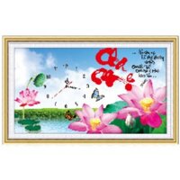 Tranh Đính Đá Cha Mẹ DF159 75x45 Cm