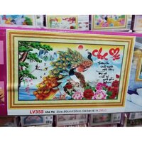 Tranh đính đá Cha Mẹ I 80x50cm I LV355