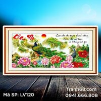 Tranh đính đá  Cha Mẹ LV120 kích thước 101*54cm.